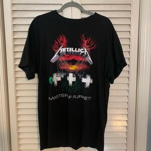 Metallica Masters of Puppets heavy metal thrash metal band shirt